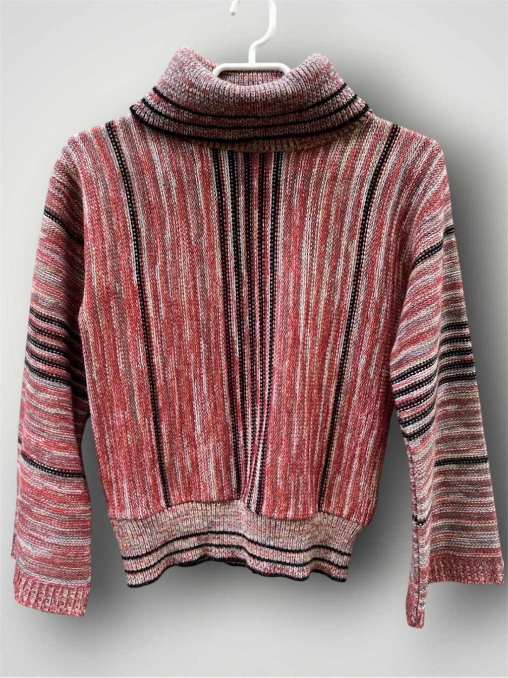 (2/$15) Vintage Crazy 8 Striped Turtleneck Wide Sleeve Knit Inspired Sweater